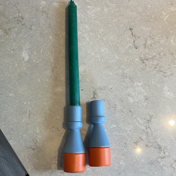 Wooden candlestick holders - Picture 3 of 3